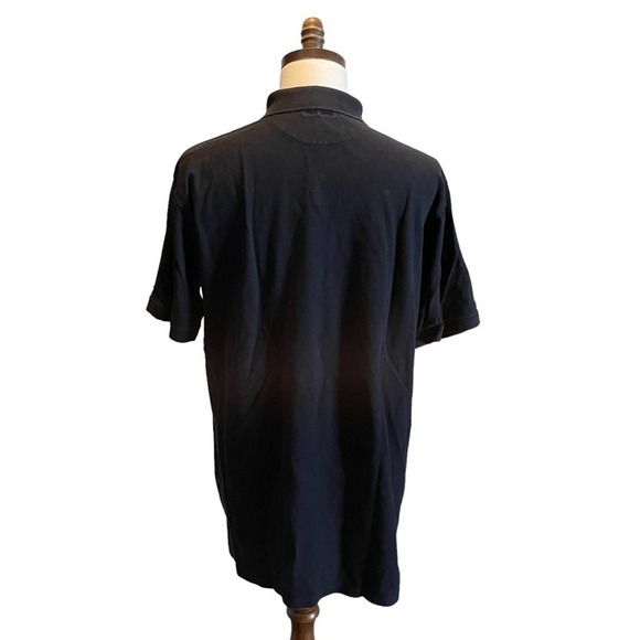 PHAT FARM Vintage Pique Polo Shirt Black 2XL Logo Preppy Hip Hop Oversized - Picture 4 of 10